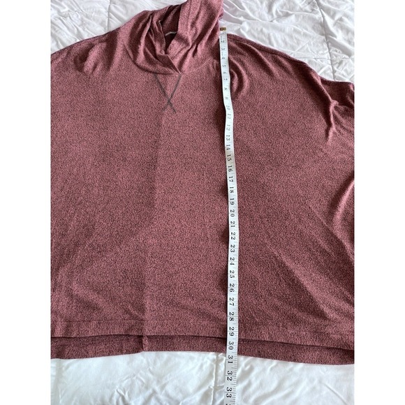 Andree By Unit Oversized Sweater Slouchy Long Sleeve Hoodie Brick Red 2x - Picture 5 of 6